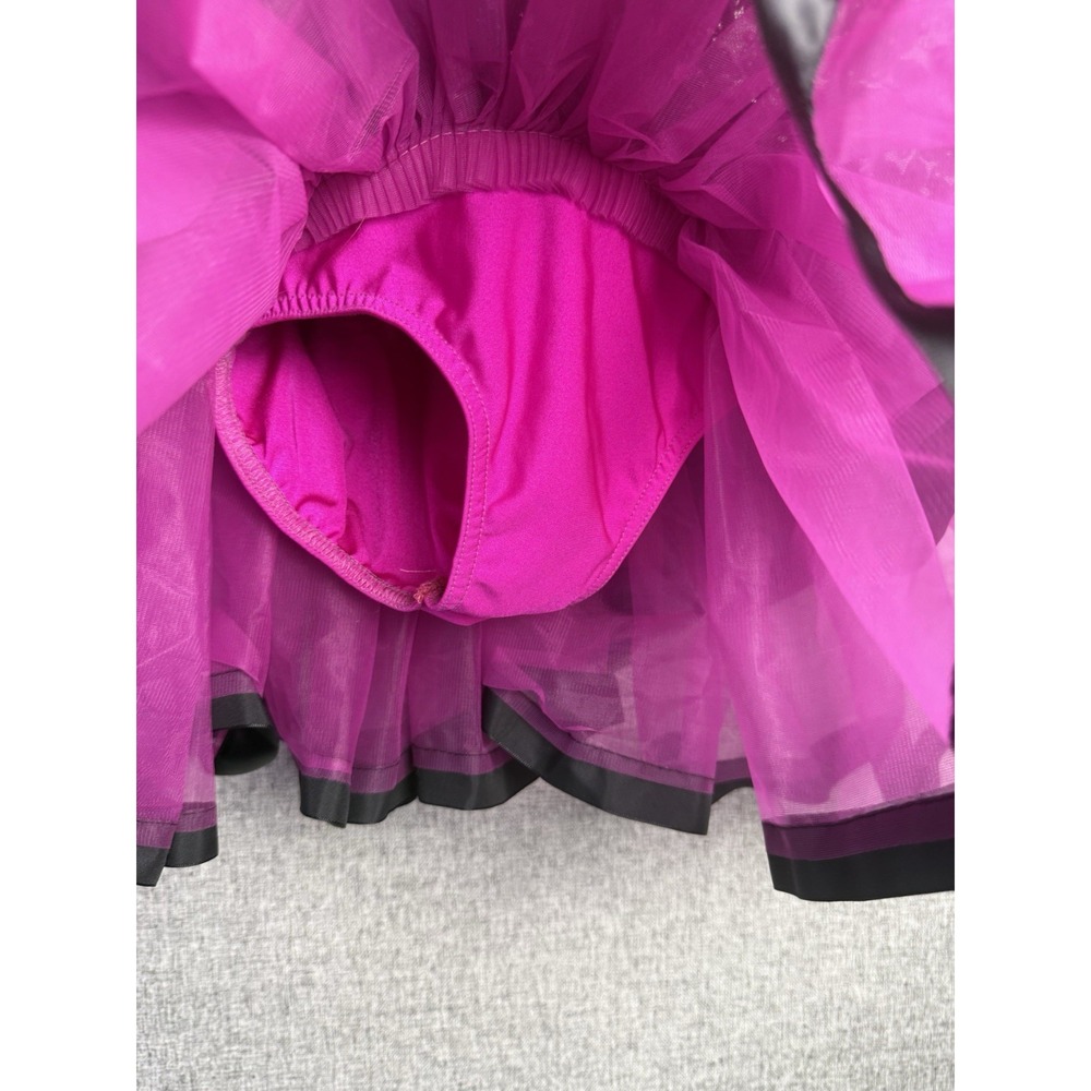 A Wish Come True 'Don't Worry' 18885 Jazz Tap Dance Costume Pink Black Bow MED - Picture 4 of 8